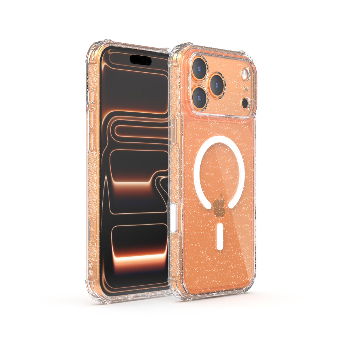 X.One Dropguard Pro Glitter Impact Protection Case with EnduraClear for iPhone 17 Series | Magsafe Compatible