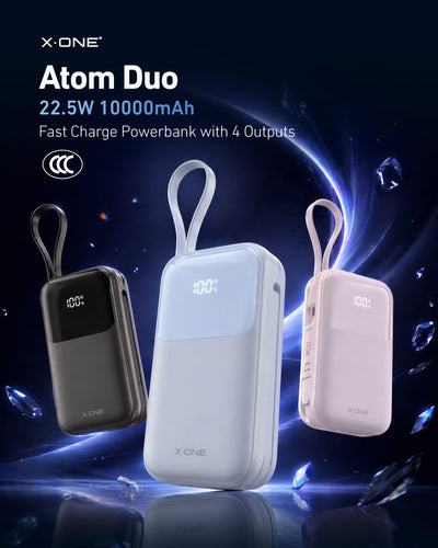 X.One® Atom Duo 10000mAh Power Bank — Main Graphic